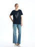 LC Waikiki Crew Neck Studded Women'S T-Shirt